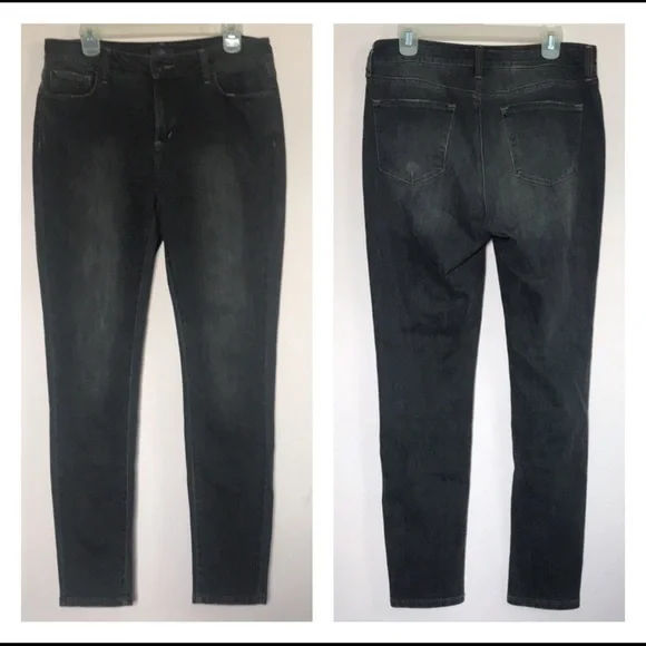NYDJ Charcoal grey super skinny jeans 12 - Picture 3 of 15